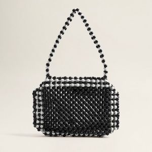 Mango bicolor beaded bag